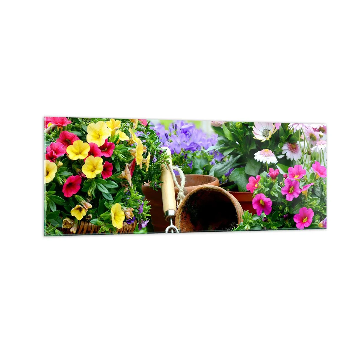 Quadro em vidro - Jardim da Joana - 140x50 cm