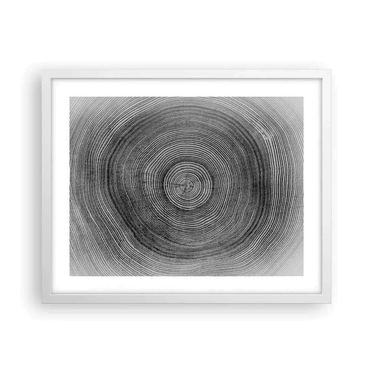 Pôster em moldura branca - Sinal dos tempos - 50x40 cm