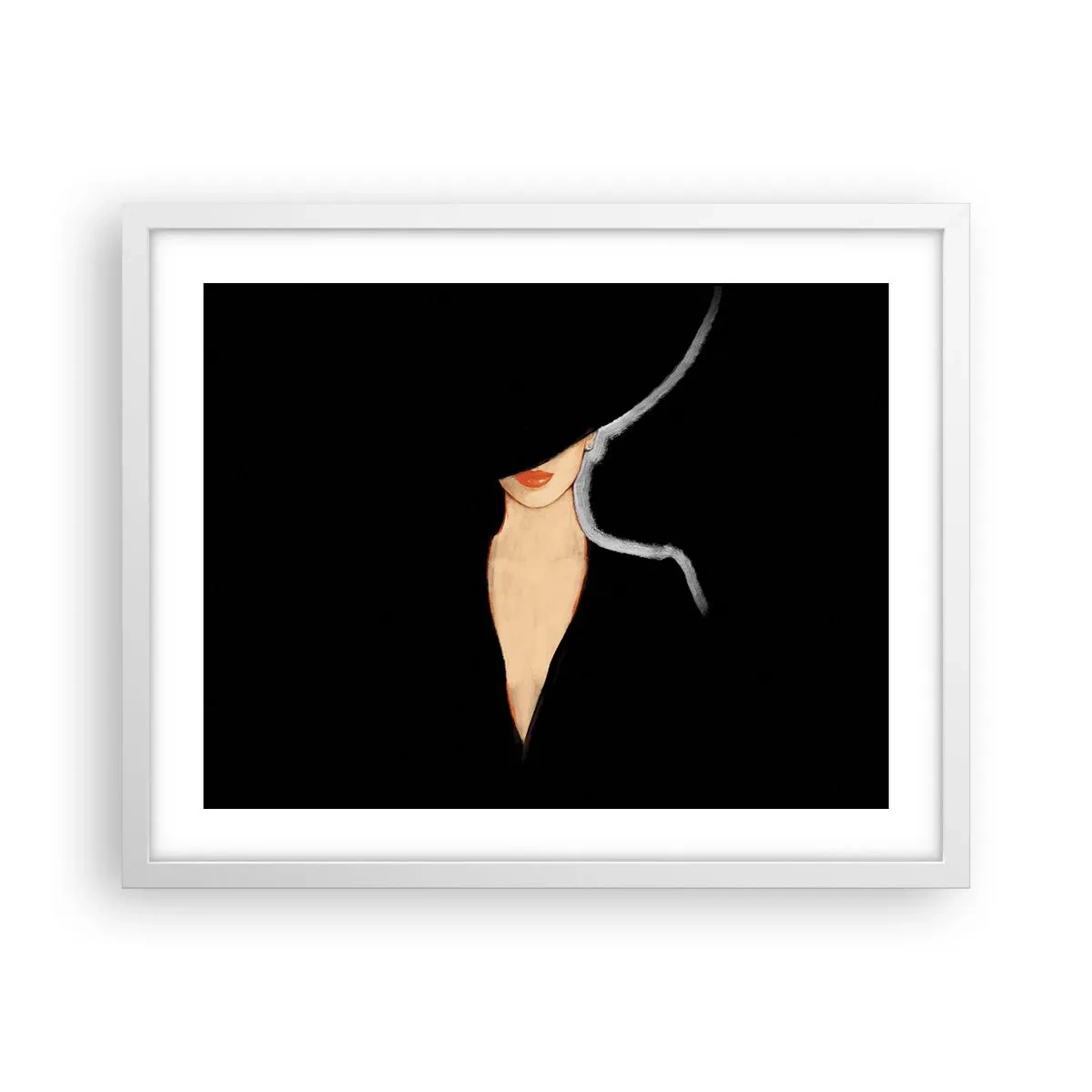 Pôster em moldura branca - Elegância e estilo - 50x40 cm
