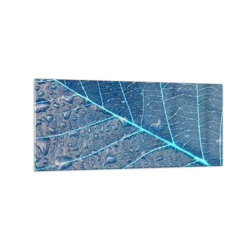 Quadro em vidro - A vida em azul - 120x50 cm