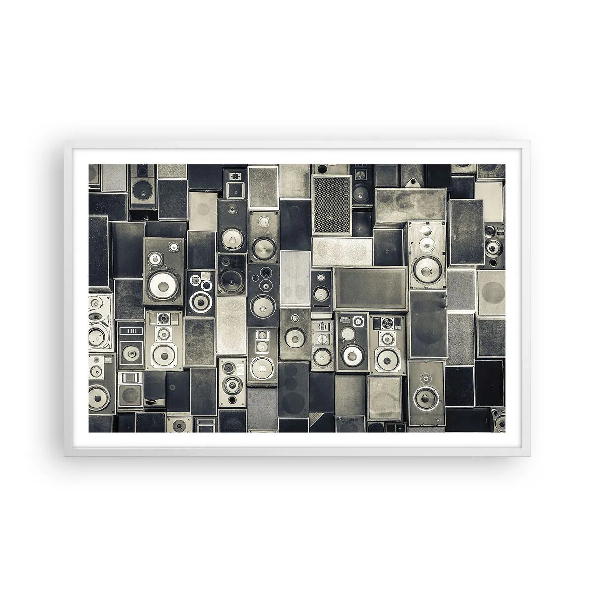 Pôster em moldura branca - Está tudo bem - 91x61 cm