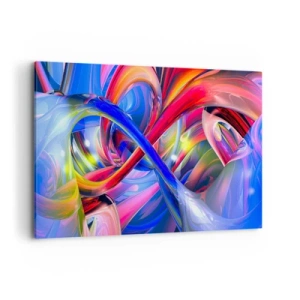 Quadro em tela - Dança das cores - 100x70 cm