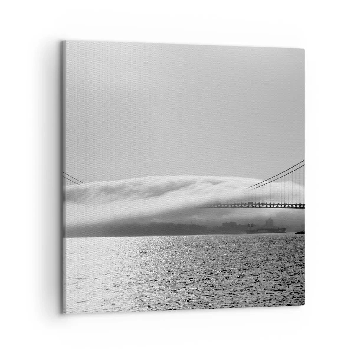 Quadro em tela - Navegando pelo Golden Gate - 50x50 cm