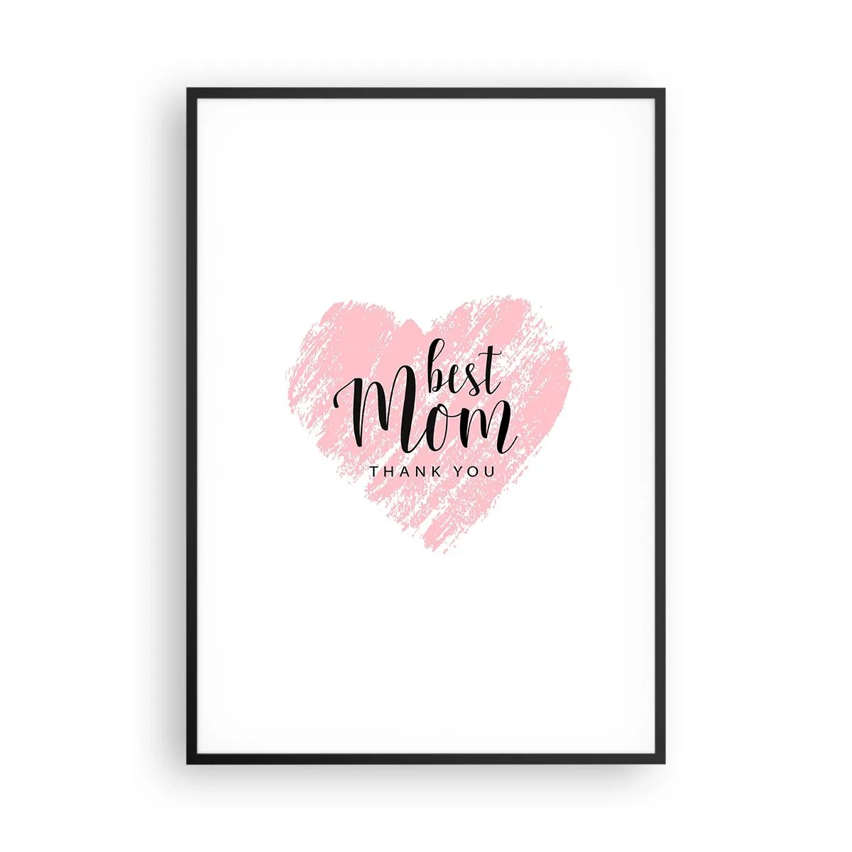 Pôster com moldura preta - Sempre o momento certo - 70x100 cm