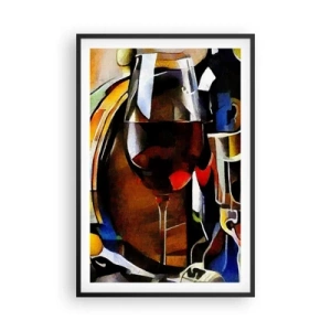 Pôster com moldura preta - E o mundo ganha cor - 61x91 cm