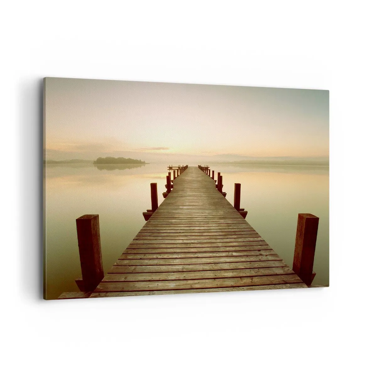 Quadro em tela - Antes do amanhecer, nascer do sol, luz - 100x70 cm