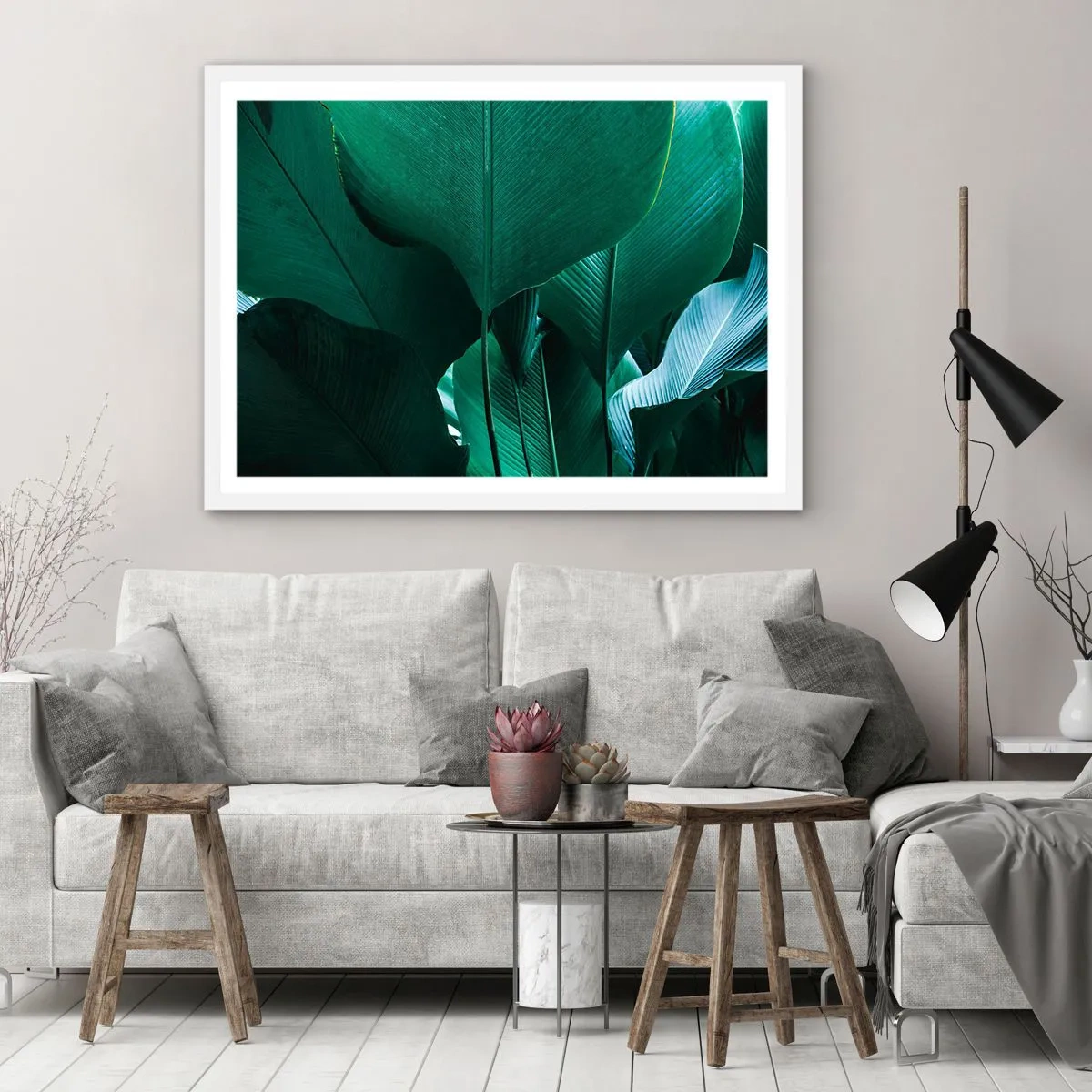 Pôster em moldura branca - De frente para a luz - 40x30 cm