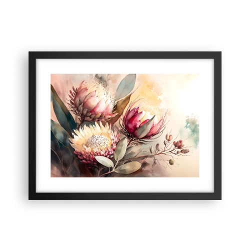 Pôster com moldura preta - De perfil e de frente - 40x30 cm