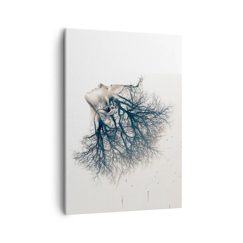 Quadro em tela - Ouvir o sussurro da árvore - 50x70 cm