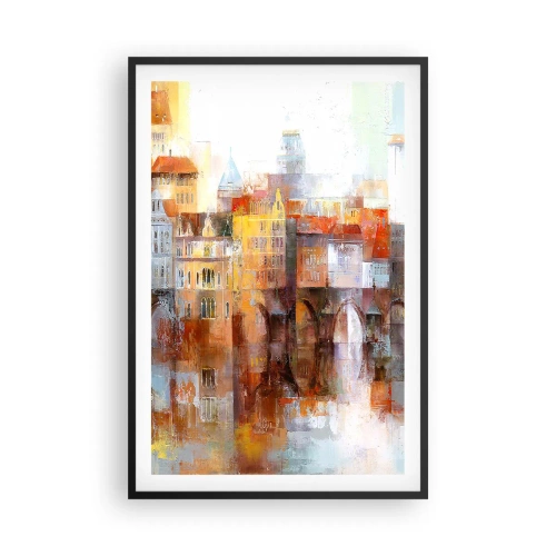 Pôster com moldura preta - Debaixo da ponte também é bonito - 61x91 cm
