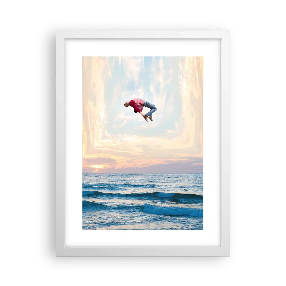 Pôster em moldura branca - Para outra dimensão - 30x40 cm