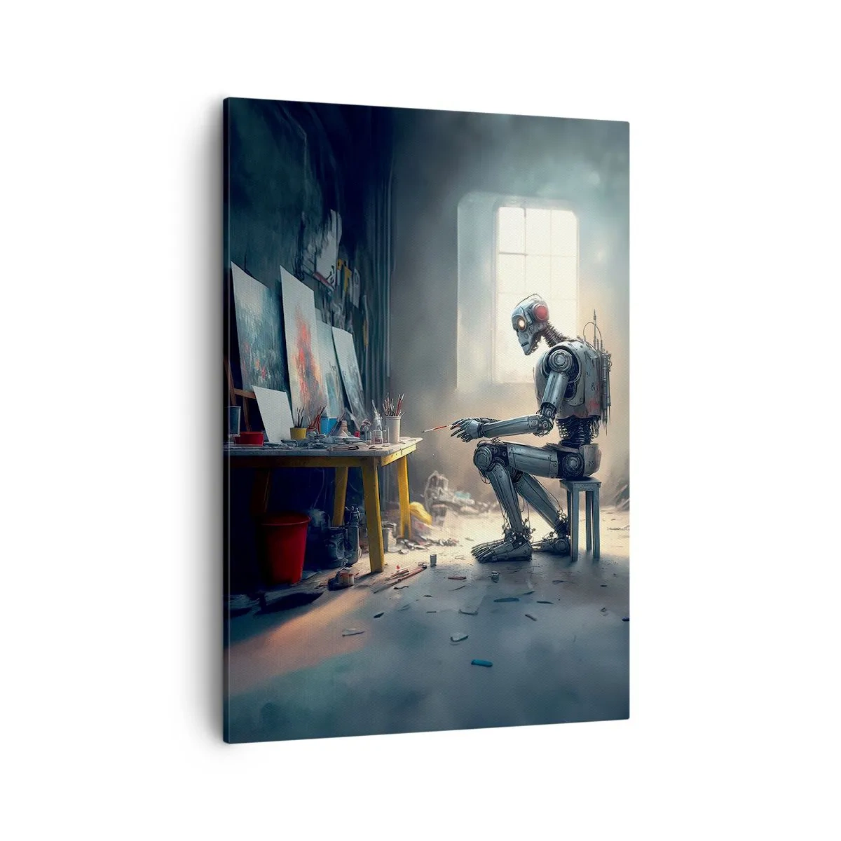 Quadro em tela - O ato de criação - 50x70 cm