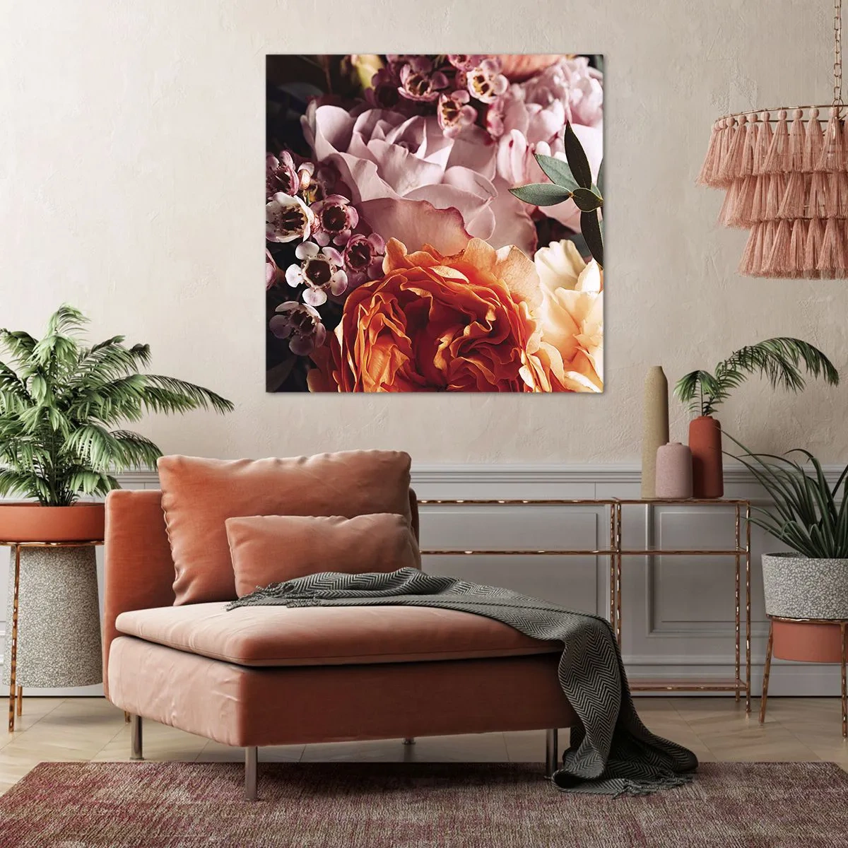 Quadro em tela - Envolto em beleza - 30x30 cm