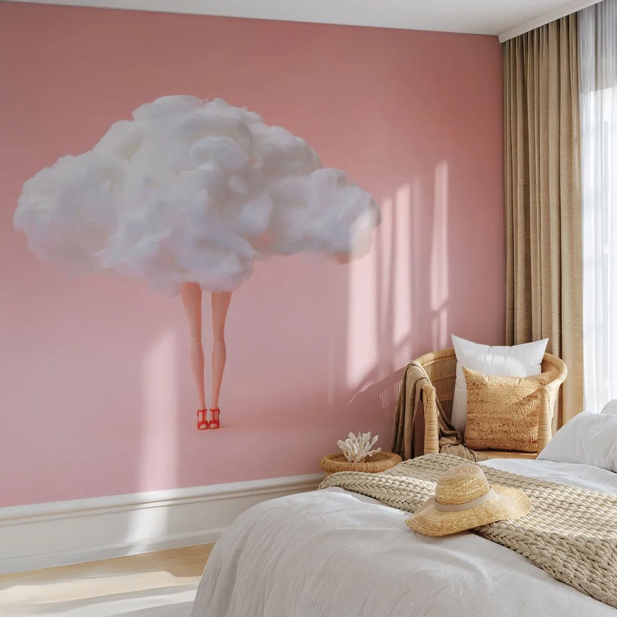 Papel de Parede Standard Eco - Doce promessa - Abstração, Mulher, Pernas de mulher - 450x315 cm