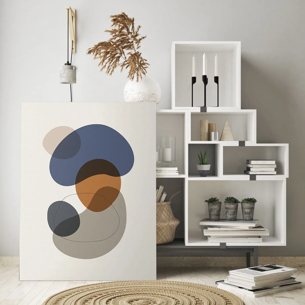 Quadro em vidro - Gotas de cor - 50x70 cm