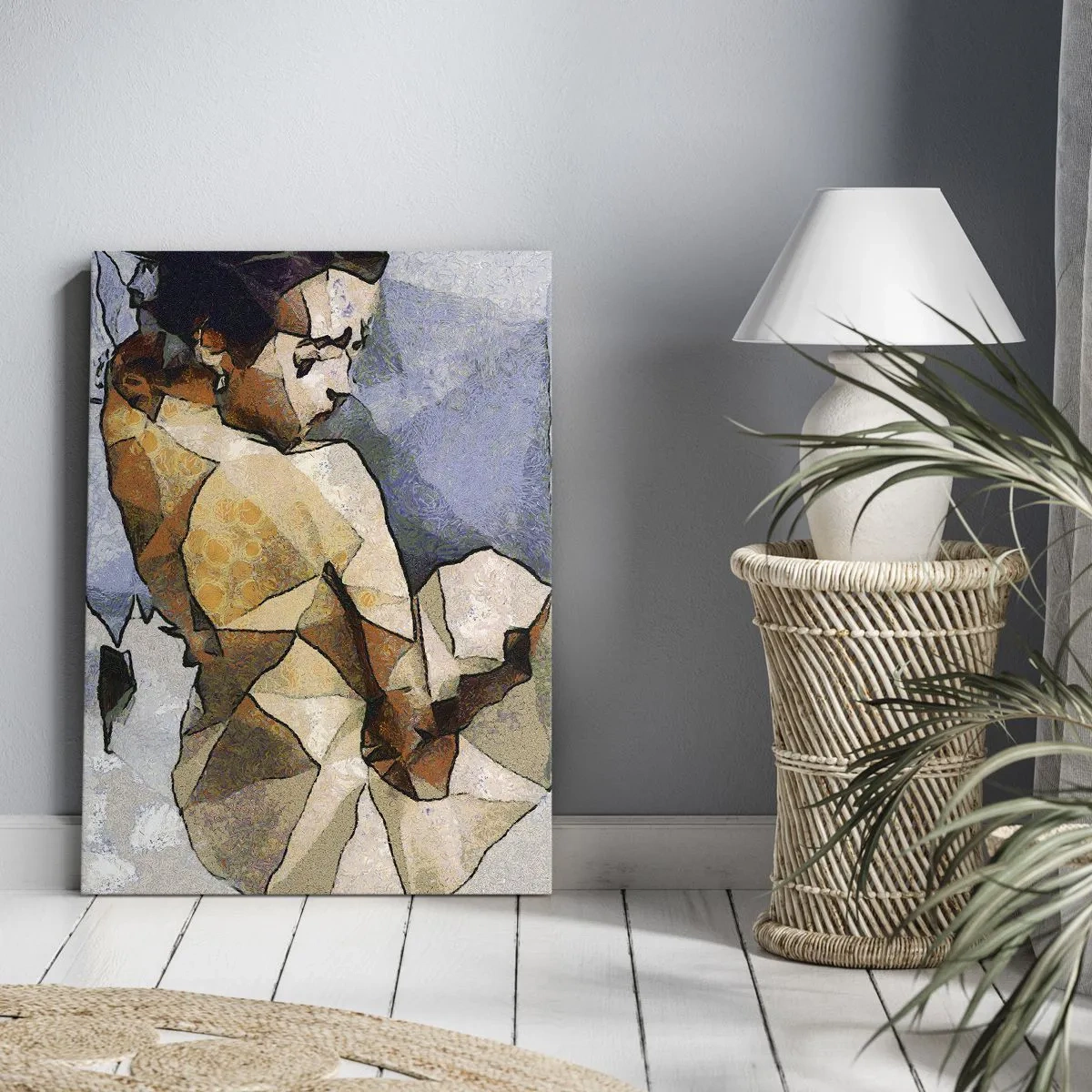 Quadro em tela - No espírito do cubismo - 70x100 cm