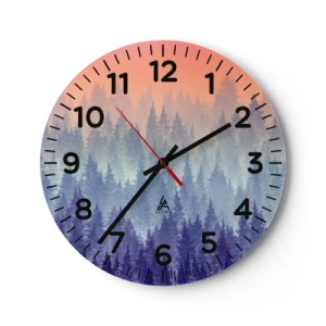 Relógio de parede - Relógio em vidro - Alto, mais alto, para o céu - 30x30 cm