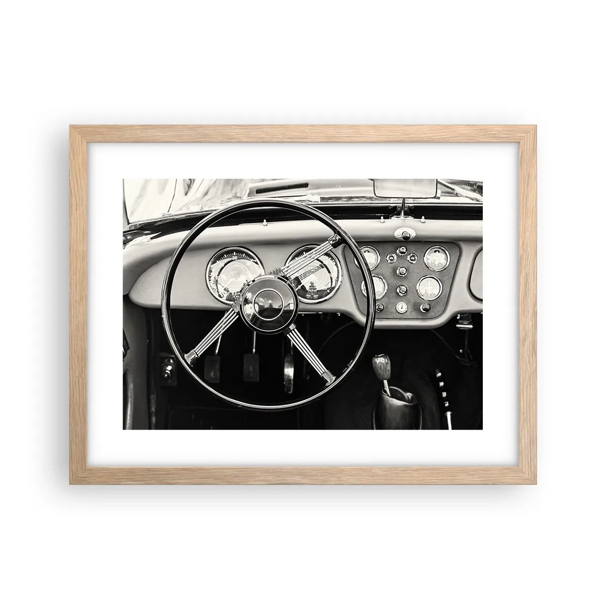 Pôster com moldura de carvalho claro - Um sonho de colecionador - 40x30 cm