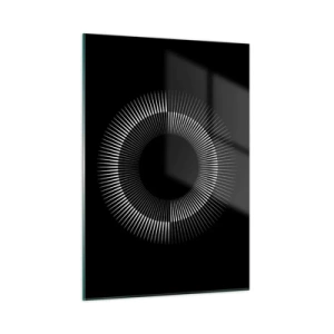 Quadro em vidro - Sol preto - 50x70 cm