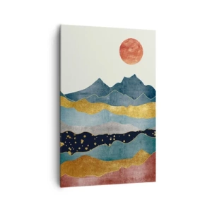 Quadro em tela - As camadas do mundo - 80x120 cm