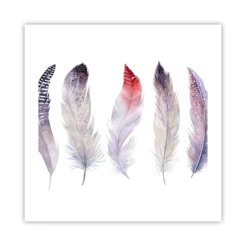 Pôster - Delicadas como uma névoa multicolorida - 50x50 cm