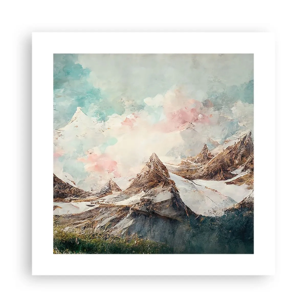 Pôster - Lâminas de rocha - 40x40 cm