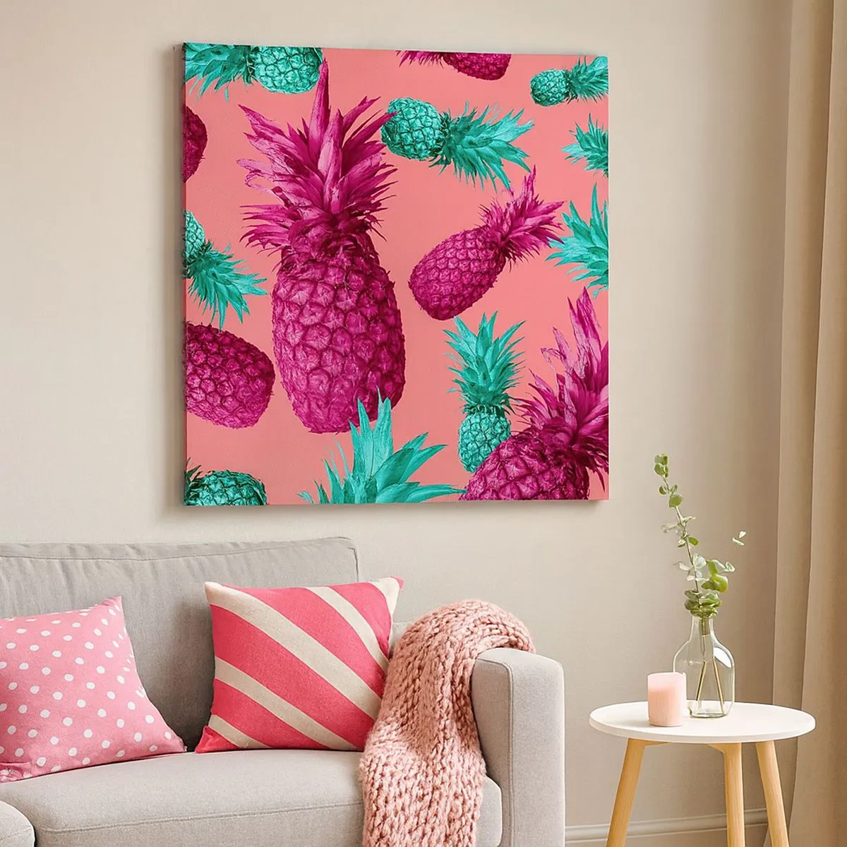 Quadro em tela - A liberdade é doce - 30x30 cm