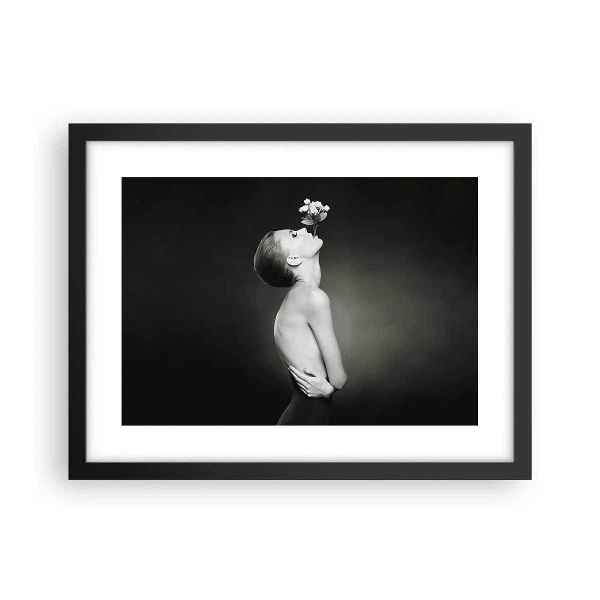 Pôster com moldura preta - Elegância excêntrica - 40x30 cm