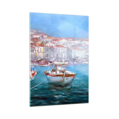 Quadro em vidro - Baía italiana - 50x70 cm
