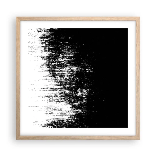 Pôster com moldura de carvalho claro - E o vencedor é... - 50x50 cm