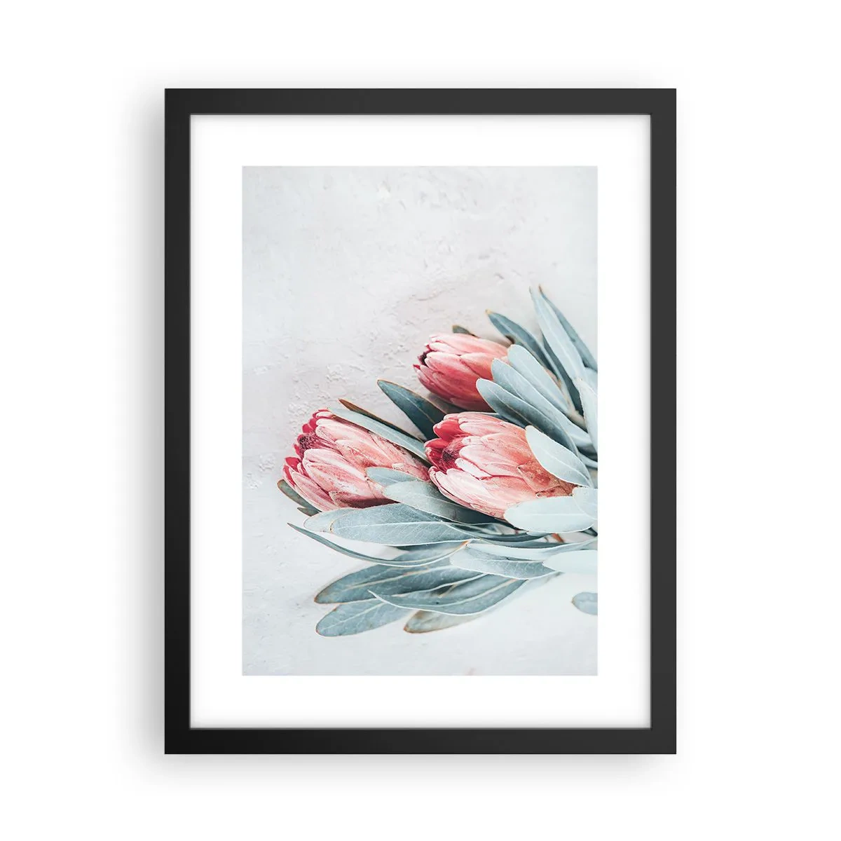Pôster com moldura preta - Envergonhadas da sua própria beleza - 30x40 cm