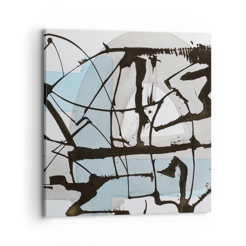 Quadro em tela - Azul mesmo assim - 70x70 cm