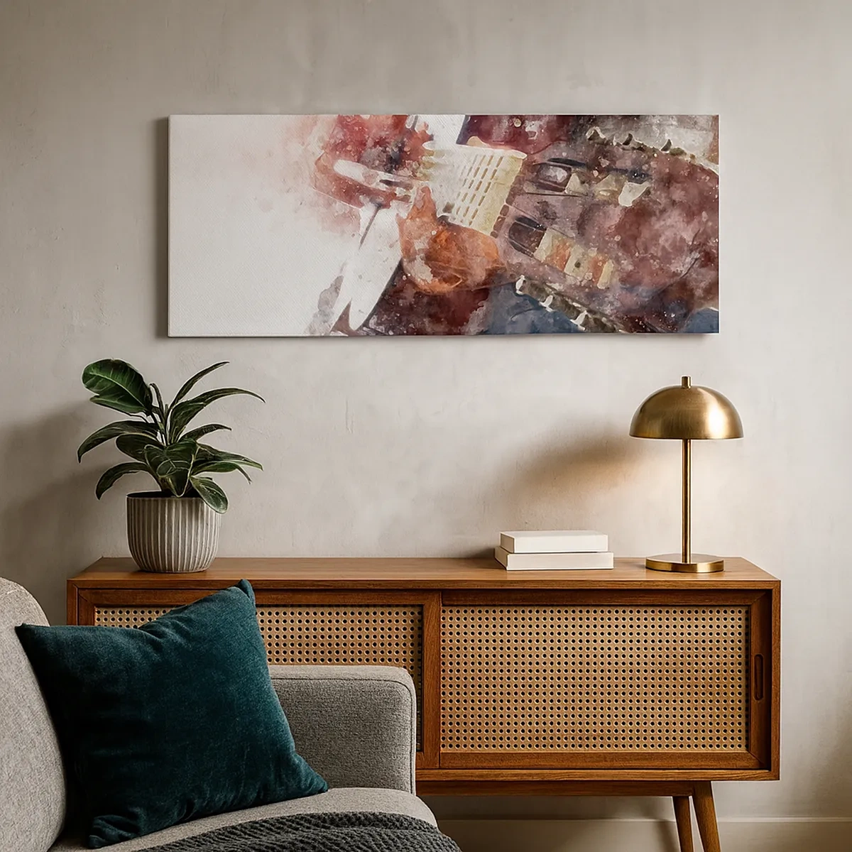 Quadro em tela - E o que acha? - 30x30 cm