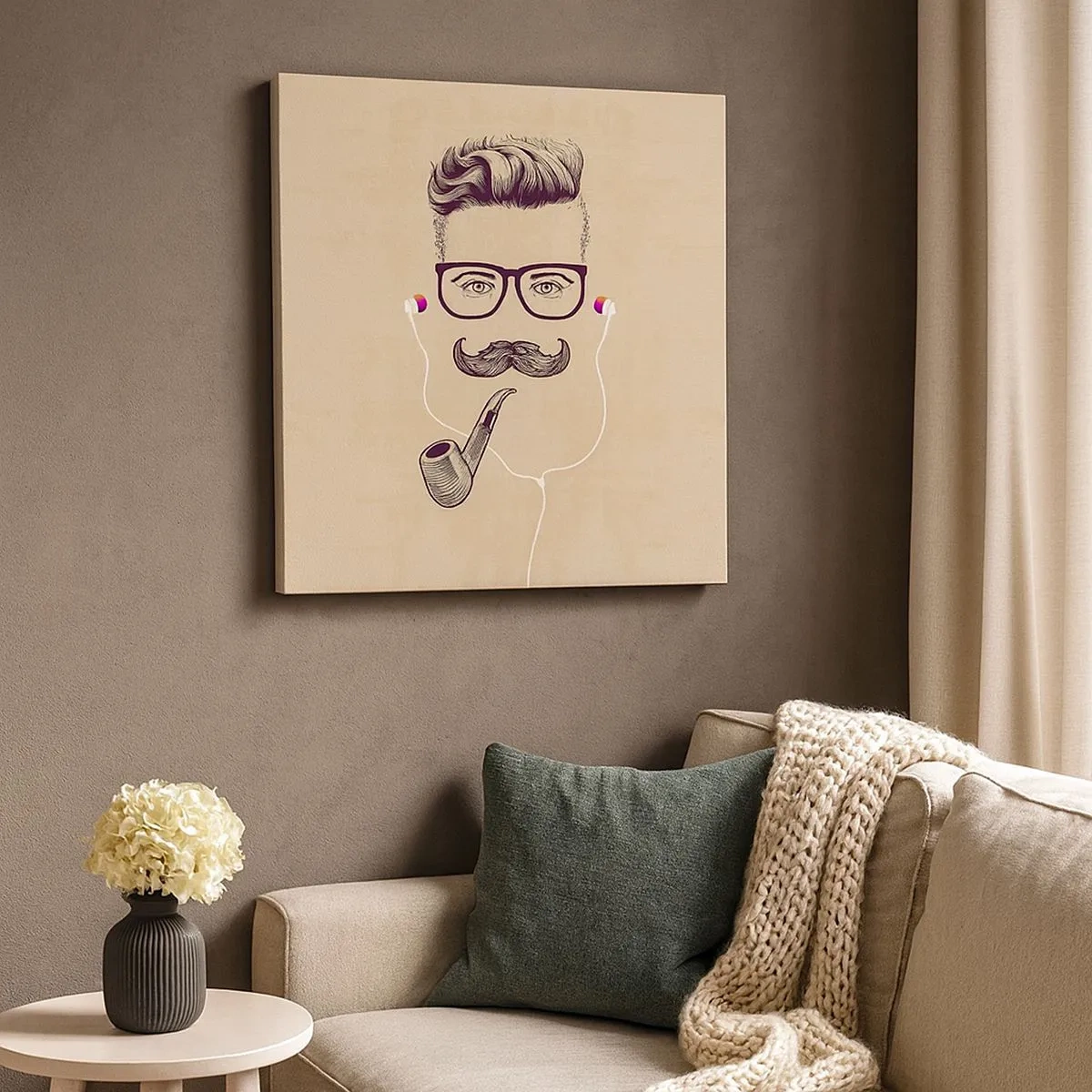 Quadro em tela - Um homem de verdade? - 30x30 cm