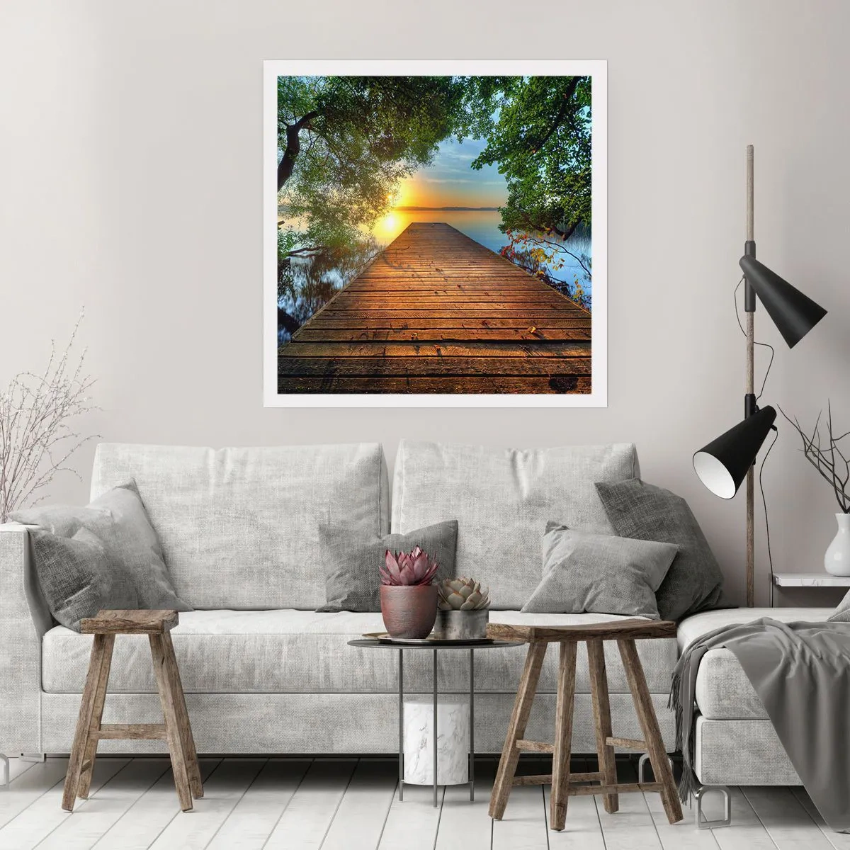 Pôster - Tome o seu tempo, sente-se - 50x50 cm