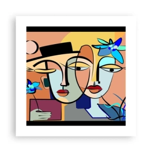 Pôster - O randez vous de Picasso - 40x40 cm