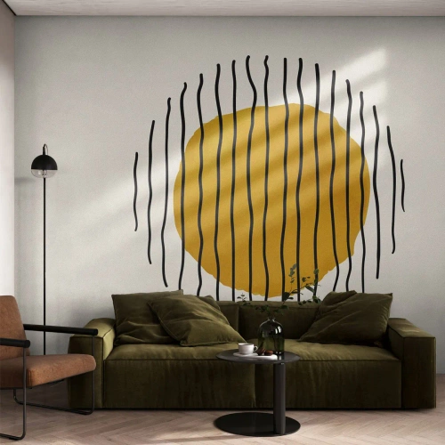 Papel de Parede Autocolante Deluxe Sticker - Abstração a tremer com o calor - Abstração, Pedaço, Minimalismo - 250x175 cm