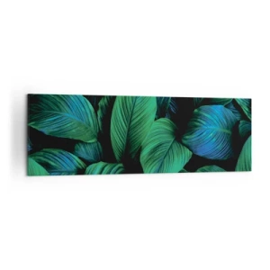 Quadro em tela - Na multidão verde - 160x50 cm