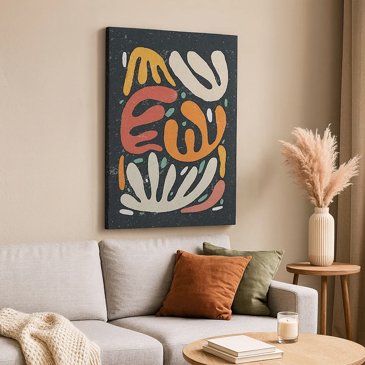 Quadro em tela - Composição – estou prestes a pegar-te - 50x70 cm