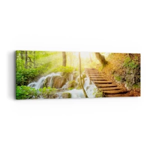 Quadro em tela - O desejado refresco - 90x30 cm