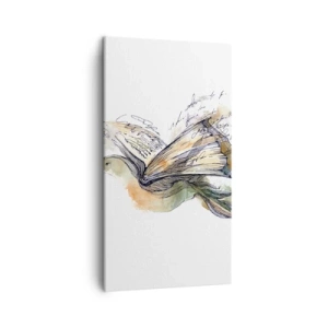 Quadro em tela - Nas asas da poesia - 45x80 cm