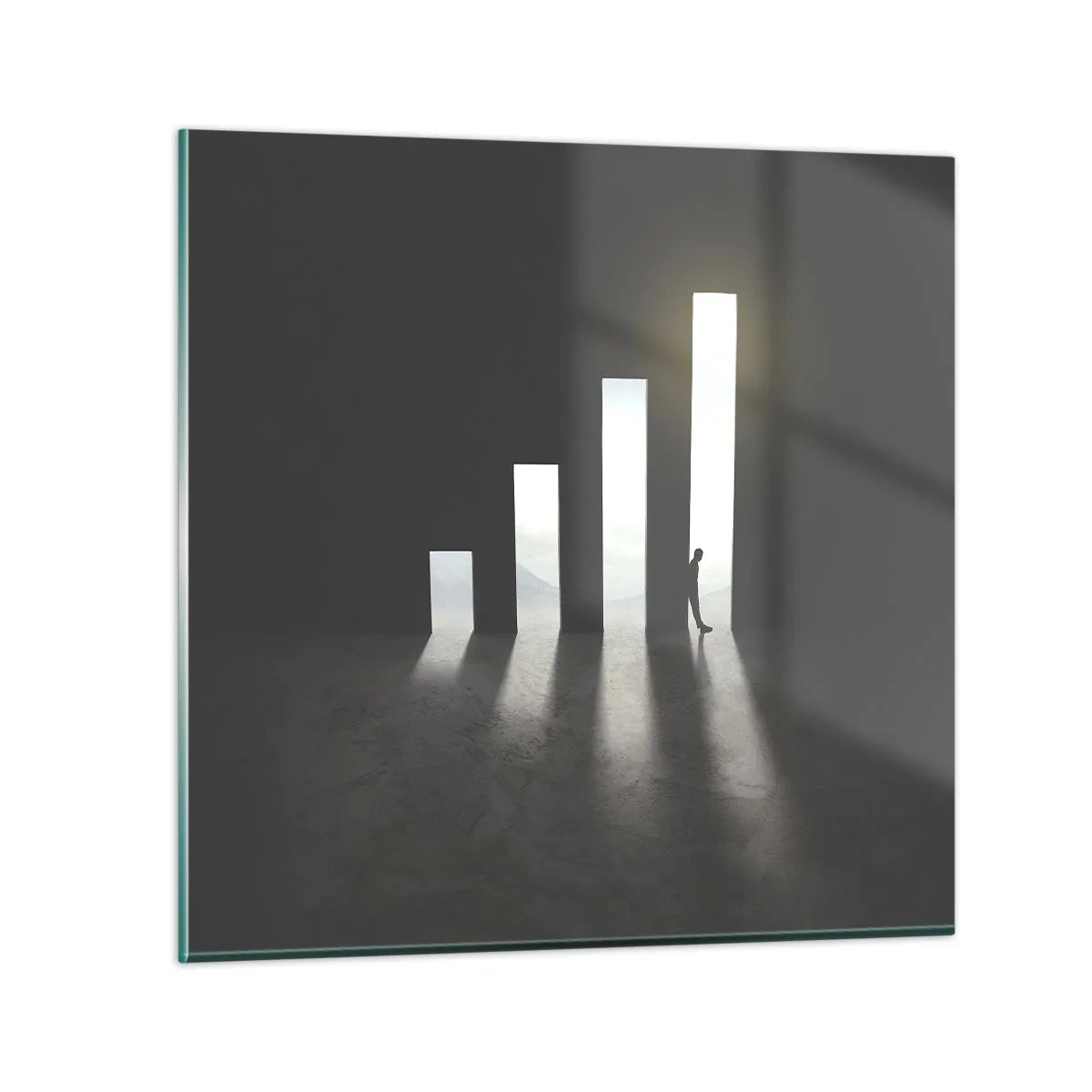 Quadro em vidro - Sucesso – impressão - 70x70 cm
