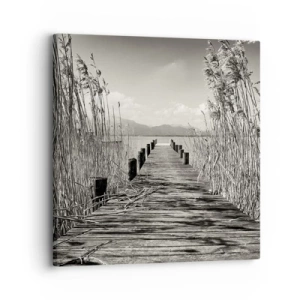Quadro em tela - No silêncio da relva - 30x30 cm