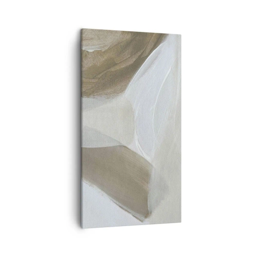 Quadro em tela - Uma onda de branco - 45x80 cm