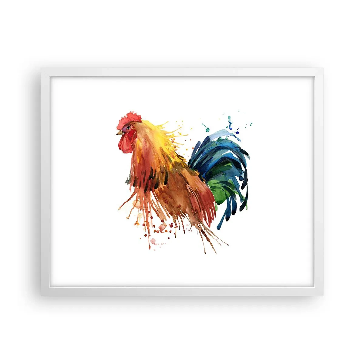 Pôster em moldura branca - Manto real, orgulho real - 50x40 cm