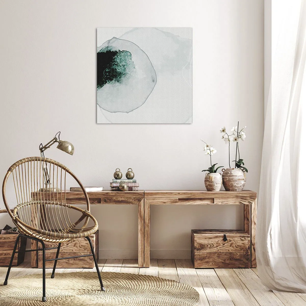 Quadro em tela - Numa gota d'água - 70x70 cm