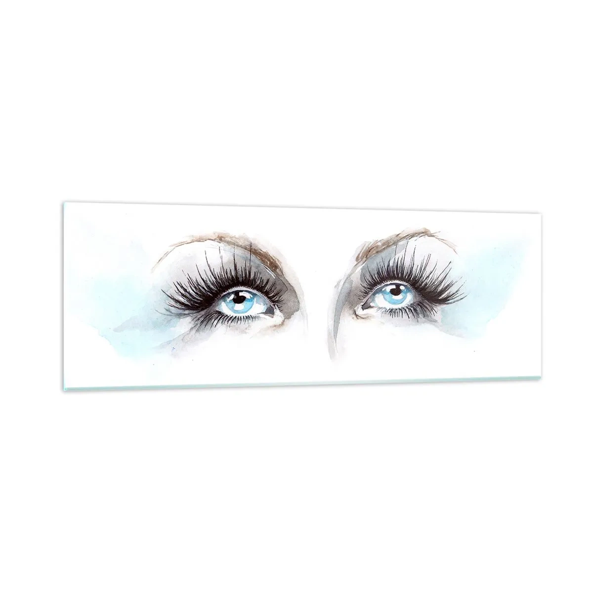 Quadro em vidro - Olhos de anjo? - 90x30 cm