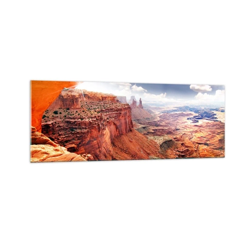 Quadro em vidro - Esculpido pela própria natureza - 140x50 cm