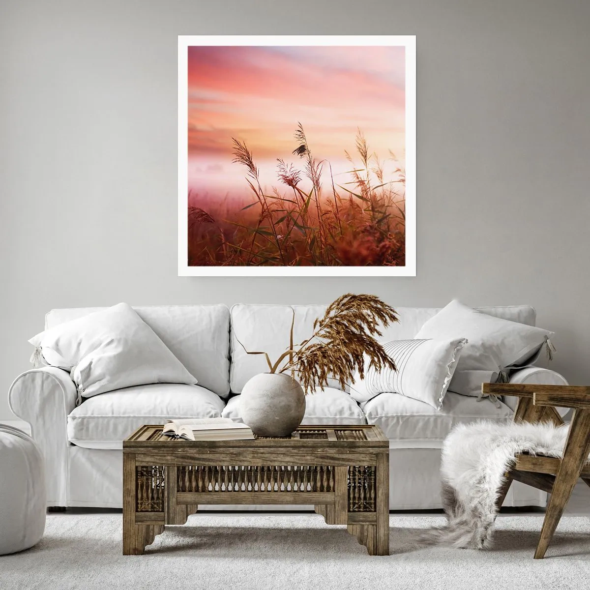 Pôster - Papagaios, balões, vento - 40x40 cm