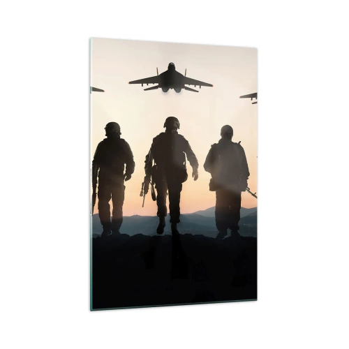 Quadro em vidro - Bem-vindo ao nosso mundo - 70x100 cm